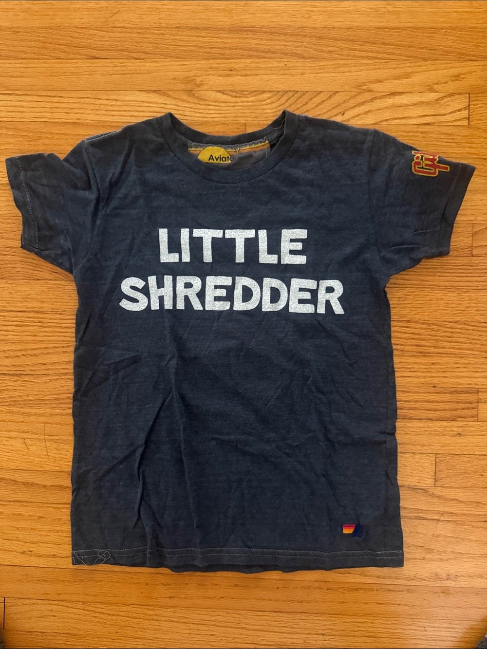 Aviator Nation kids Black  'Little Shredder' Graphic Tee